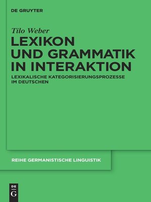 cover image of Lexikon und Grammatik in Interaktion
